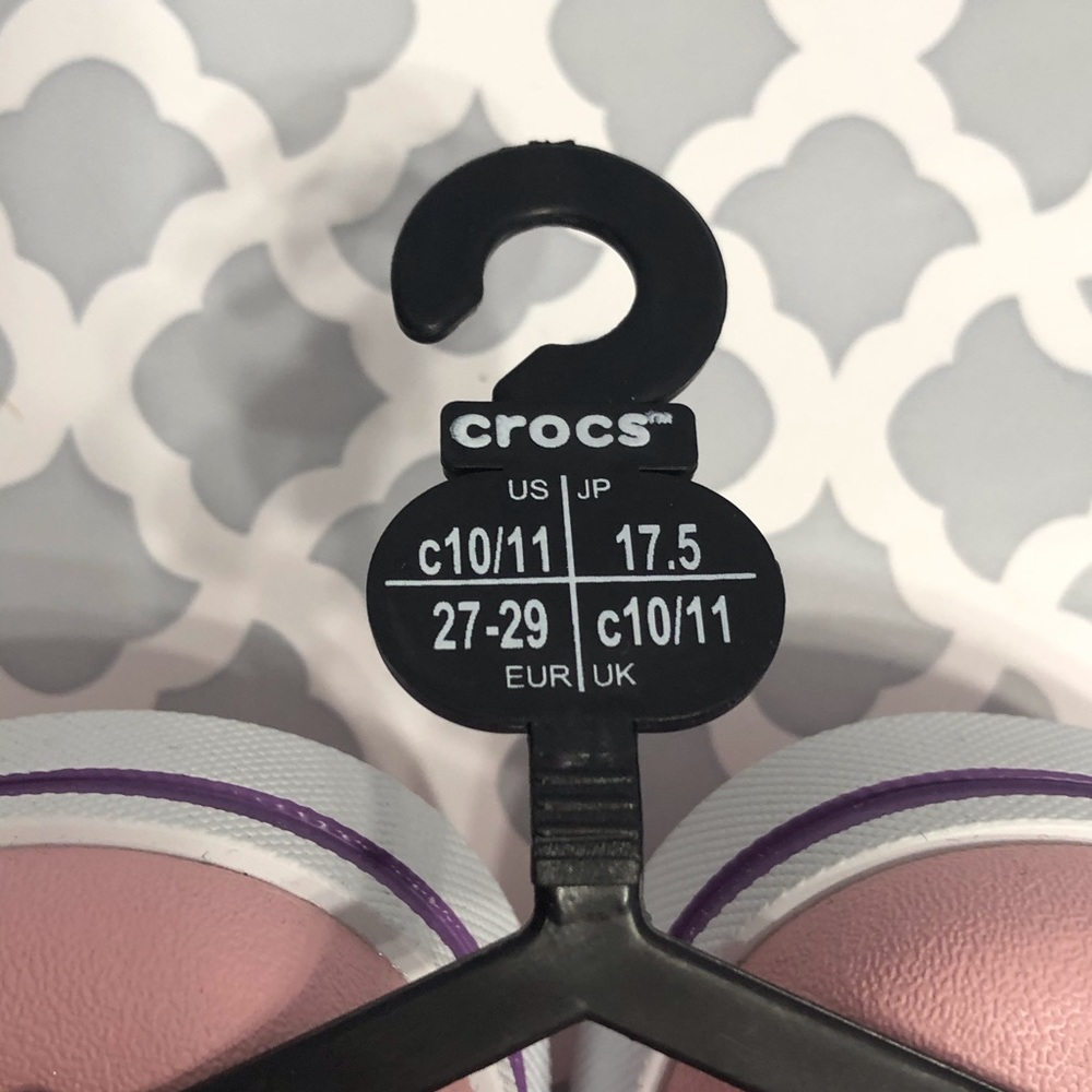 Girl’s Croc Pink Crocband II Shoes - Picture 10 of 10